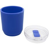 Hudson 180 ml dubbelwandige beker van gerecycled plastic - Blauw