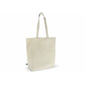 Fairtrade katoenen tas ecru lang 270g/m² 42x12x43 cm - Ecru