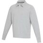 Clyde unisex organic rugbypolo sweatshirt - Gemêleerd grijs - 2XS Clyde unisex organic rugbypolo sweatshirt - Gemêleerd grijs - 2XS