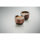 BOGOTA SET - Koffieglazen set walnoot greep - Hout
