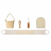 SELFCARE - Badcadeauset in houten emmer - Hout