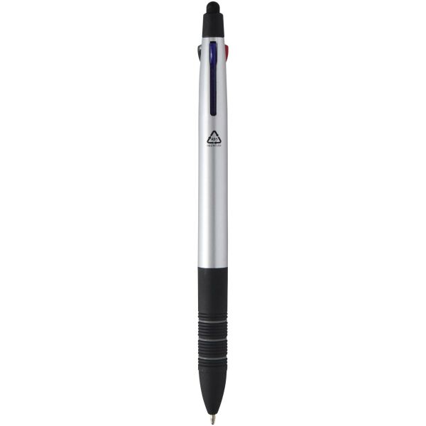 Trine 3-in-1 RCS gerecycleerde balpen met stylus - Zilver Trine 3-in-1 RCS gerecycleerde balpen met stylus - Zilver