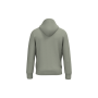 Ecologische uniseks sweater met capuchon Almond Green XXL