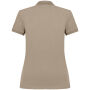 Ecologische damespolo in piquétricot Wet Sand XS