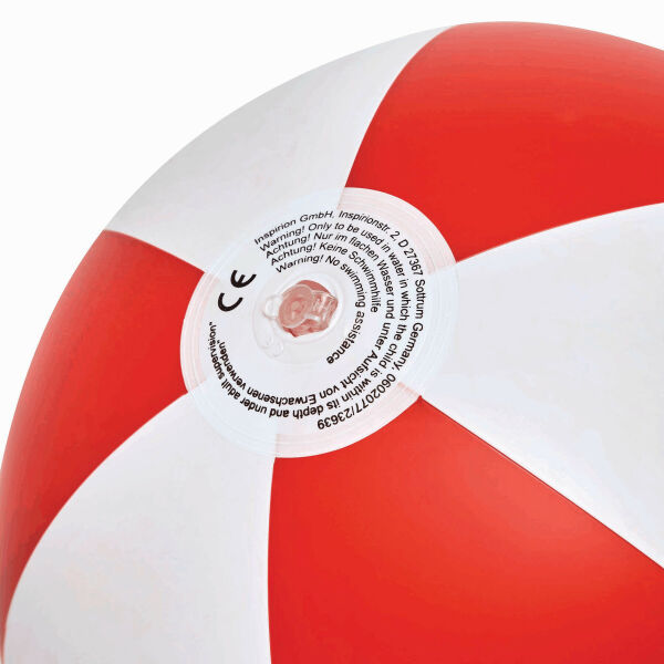 ATLANTIC - Opblaasbare strandbal rood, wit ATLANTIC - Opblaasbare strandbal rood, wit