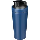 Gerecycled roestvrijstalen enkelwandige shaker (750 ml) Orla zwart