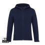 Iqoniq Makalu dames recycled polyester softshell jas, donkerblauw (XXS)