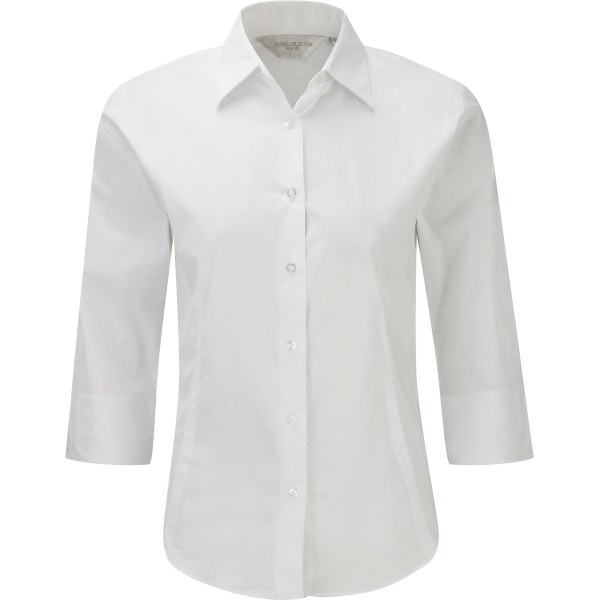 Ladies' 3/4 Sleeve Easy Care Fitted Shirt