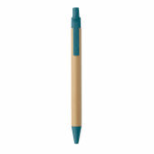 ITEA COLOUR - Bamboe balpen met drukknop - Blauw