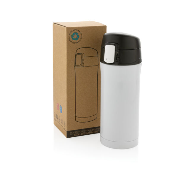 RCS gerecycled roestvrijstalen easy lock lekvrije vacuüm mok, wit RCS gerecycled roestvrijstalen easy lock lekvrije vacuüm mok, wit