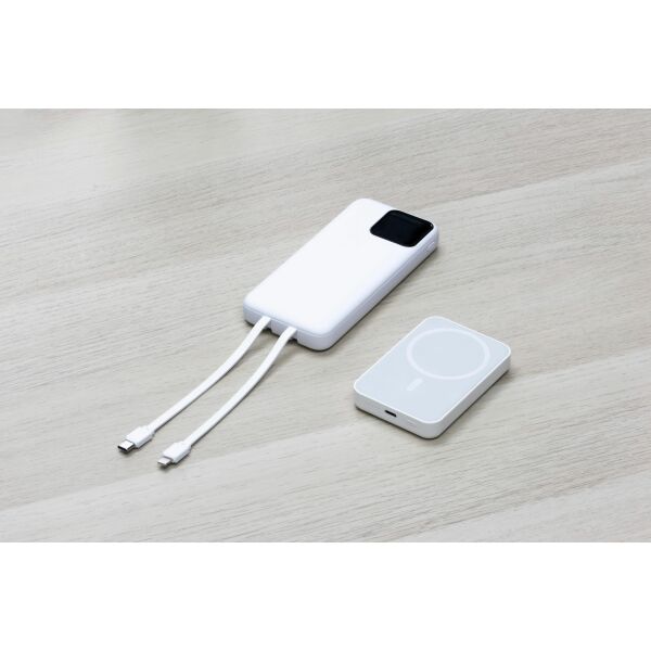 BrandCharger Powercharge 10.000 Eco powerbank wit BrandCharger Powercharge 10.000 Eco powerbank wit