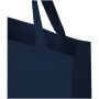 Madras draagtas van 140 g/m² GRS gerecycled katoen met 12L - Marineblauw