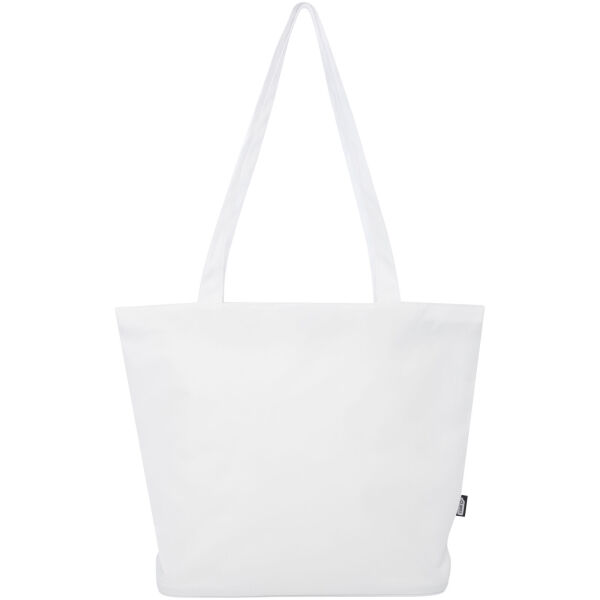 Panama GRS recycled zippered tote bag 20L - White