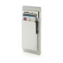 Standard aluminium RFID magnetic telefoon kaarthouder, zilver