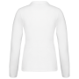 Piqué-damespolo lange mouwen White M Piqué-damespolo lange mouwen White M