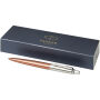 Parker Jotter balpen Bond Street (blauwe inkt) - Koper/Zilver