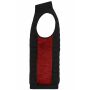 Men's Padded Hybrid Vest black/red melange 5XL