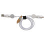 Oakland 1.2meter RCS rplastic 6-in-1 fast charging 45W kabel, wit
