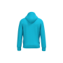 Ecologische uniseks sweater met capuchon Light Turquoise XXS