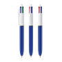 BIC® 4 Colours balpen + Lanyard 4 Colours ballpen LP navy blue_UP white_RI black