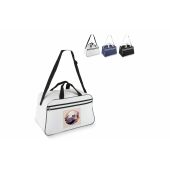 600D gerecycled PET sport- en reistas 48 x 25 x 28 cm 30 L - Wit / Zwart