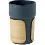 Fika 340 ml beker met bamboe hoes - Hale blauw Fika 340 ml beker met bamboe hoes - Hale blauw