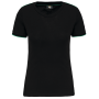 Dames-T-shirt Day To Day korte mouwen Black / Kelly Green XS Dames-T-shirt Day To Day korte mouwen Black / Kelly Green XS