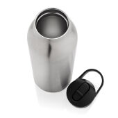 Avira Ara RCS recycled staal fliptop water fles 500ML, zilver
