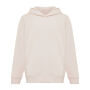 IQONIQ Yengo kids recycled katoen hoodie met steekzakken, cloud pink (910)