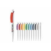 Balpen Cube hardcolour - Wit / Geel