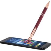 Nanna balpen met roségouden afwerking (blauwe inkt) - Bordeaux rood