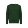 IQONIQ Etosha lichtgewicht gerecycled katoen sweater, forest green (XXS)