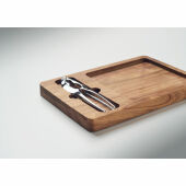 NUTPLATE - Acacia noten kraker set - Hout
