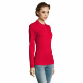 PERFECT LSL WOMEN - PERFECT LSL DAMES POLO 180 - XXL - Rood PERFECT LSL WOMEN - PERFECT LSL DAMES POLO 180 - XXL - Rood