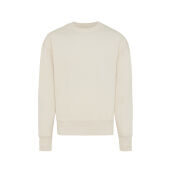 Iqoniq Kruger gerecycled katoen relaxed sweater, natural raw (L)