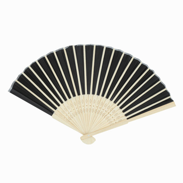 BAMBOO COOL - Opvouwbare waaier zwart BAMBOO COOL - Opvouwbare waaier zwart