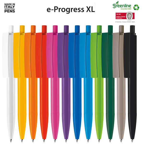 Balpen Erga e-Progress XL Recycled Blauw - Zwarte inkt Balpen Erga e-Progress XL Recycled Blauw - Zwarte inkt