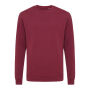 IQONIQ Zion gerecycled katoen sweater, bordeauxrood (L)