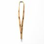 Zeefdruk lanyard van kurk en polyester