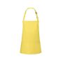 SHORT BIB APRON BASIC WITH BUCKLE AND POCKET, SUNNY YELLOW, One size, KARLOWSKY