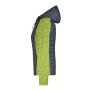 Ladies' Knitted Hybrid Jacket kiwi-melange/anthracite-melange S
