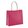 Jute Strandtas Fuchsia One Size