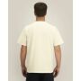Reeser - Heavy gerecycled katoen blend T-overhemd met een modern look - Cream (S)