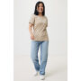 IQONIQ Yala dames lichtgewicht gerecycled katoen t-shirt, desert (L)