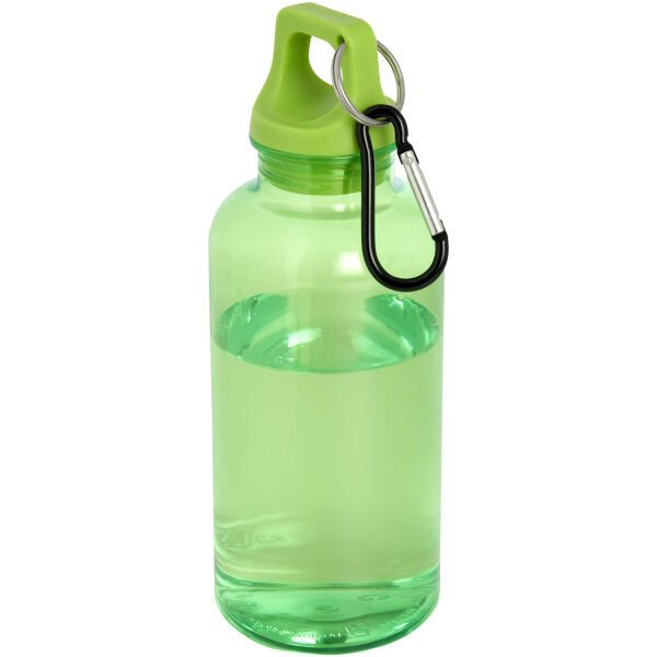 Oregon 400 ml RCS certified recycled plastic water bottle with carabiner - Green