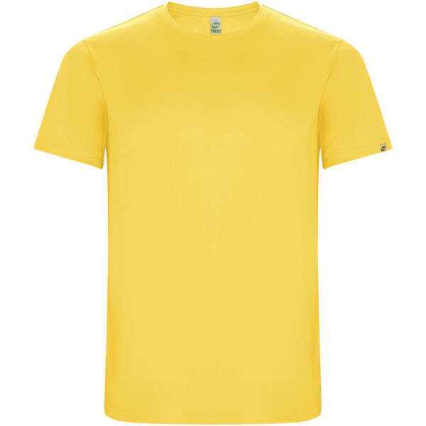 Imola short sleeve men's sports t-shirt - Yellow - S