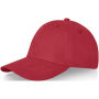 Davis 6 panel cap - Rood Davis 6 panel cap - Rood