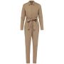 Ecologische verwassen jumpsuit dames washed wet sand 40
