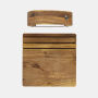 AdHoc RoccaVerde hakmes met snijplank, bruin