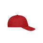 5 Panel Cap Organic Cotton red one size